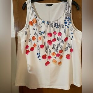Watercolored Floral Tank Top